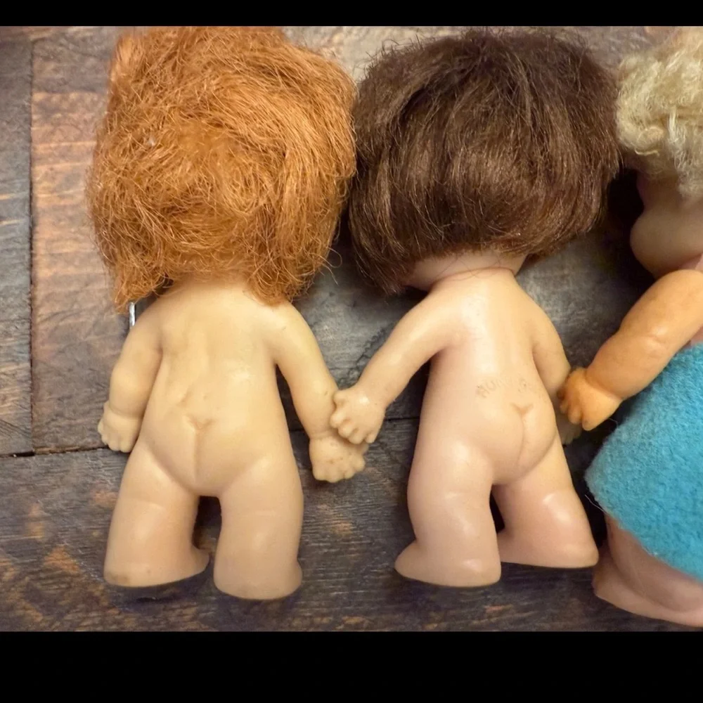Lot of 5 small dolls vintage UNEEDA 1967 PEEWEE  Vintage